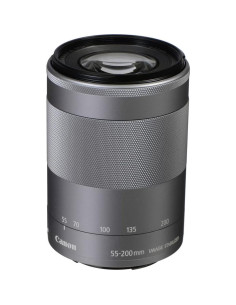 Lente Canon EF-M 55-200mm f/4.5-6.3 IS STM Plata + Kit 2