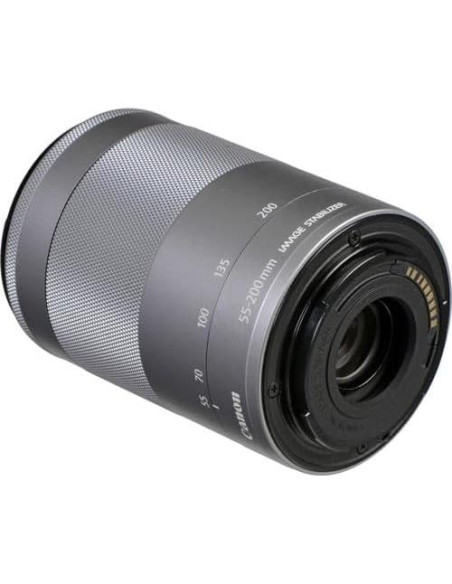 Lente Canon EF-M 55-200mm f/4.5-6.3 IS STM Plata + Kit
