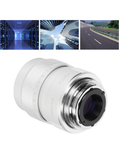 Lente CCTV Pomya 25mm F1.4 Manual MFT 90g Aluminio Plata 2