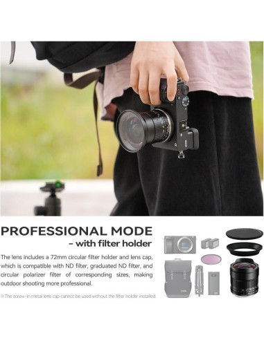 Lente Ultra-Ancho TTArtisan 10mm F2 para Nikon Z-Mount