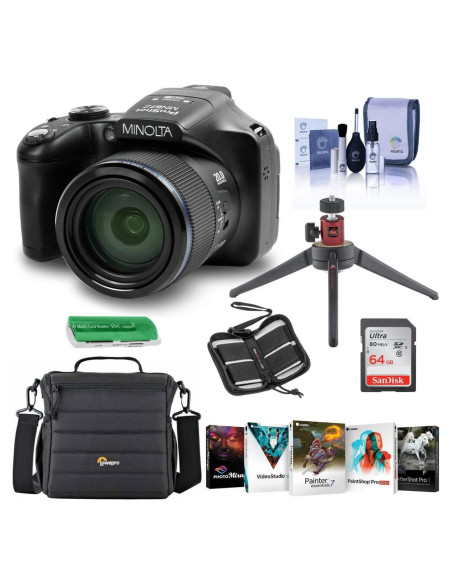 Cámara Puente Minolta MN67Z 20MP FHD Wi-Fi Zoom 67x Negra