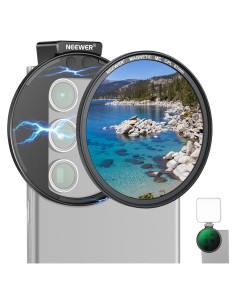 Filtro CPL Magnético NEEWER 67mm para Teléfono - Clip Universal