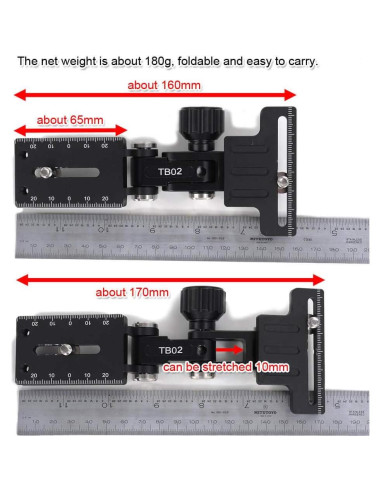 Soporte de Lente Telefoto Plegable iShoot FBA-IS-TB02 Aluminio