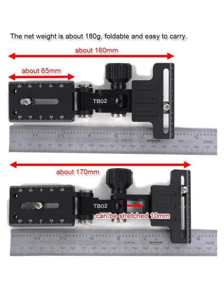 Soporte de Lente Telefoto Plegable iShoot FBA-IS-TB02 Aluminio