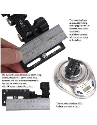 Soporte de Lente Telefoto Plegable iShoot FBA-IS-TB02 Aluminio