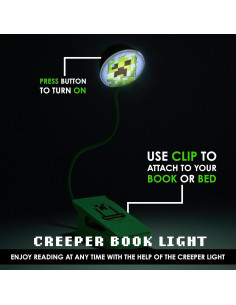 Luz de Lectura Minecraft Paladone 16x5x8cm 83.5g 2