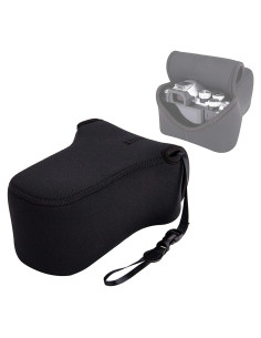 Funda de cámara neopreno JJC Black para Fujifilm y Canon