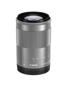 Lente Zoom Canon EF-M 55-200mm f/4.5-6.3 IS STM Plata
