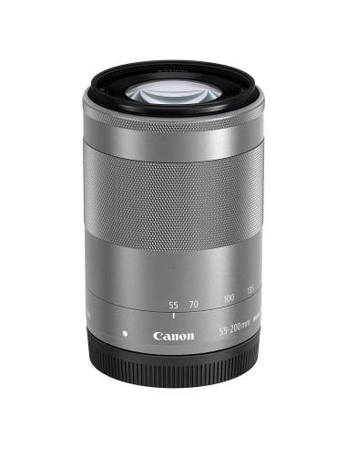 Lente Zoom Canon EF-M 55-200mm f/4.5-6.3 IS STM Plata