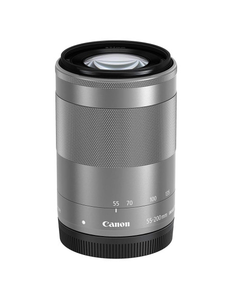 Lente Zoom Canon EF-M 55-200mm f/4.5-6.3 IS STM Plata