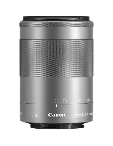 Lente Zoom Canon EF-M 55-200mm f/4.5-6.3 IS STM Plata