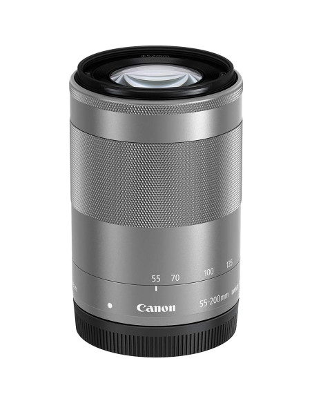 Lente Zoom Canon EF-M 55-200mm f/4.5-6.3 IS STM Plata