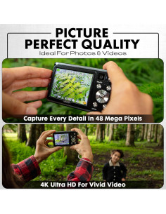 Cámara Digital Minolta MND23-BK 48MP 4K LCD 2.8" Zoom 16X 2