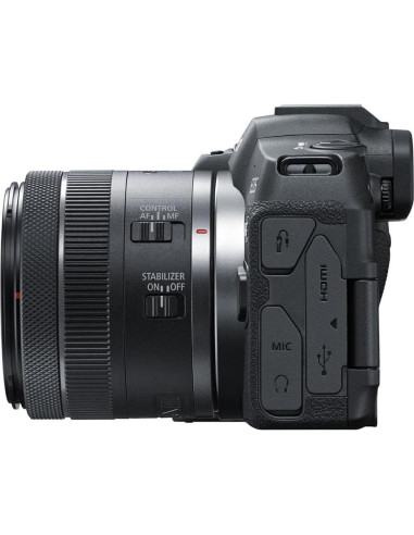 Cámara Sin Espejo Canon EOS R8 + Lentes RF 24-50mm y EF 75-300mm