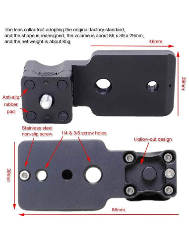 Soporte de Collar de Lente iShoot IS-THP140 para Panasonic 100-400mm