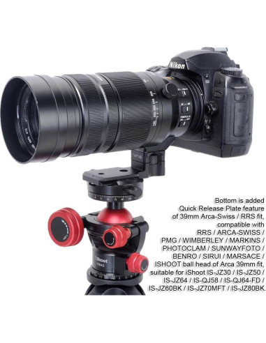 Soporte de Collar de Lente iShoot IS-THP140 para Panasonic 100-400mm