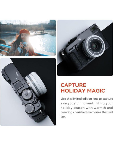 Lente TTArtisan AF 27mm f2.8 Pancake para Fujifilm - Blanco