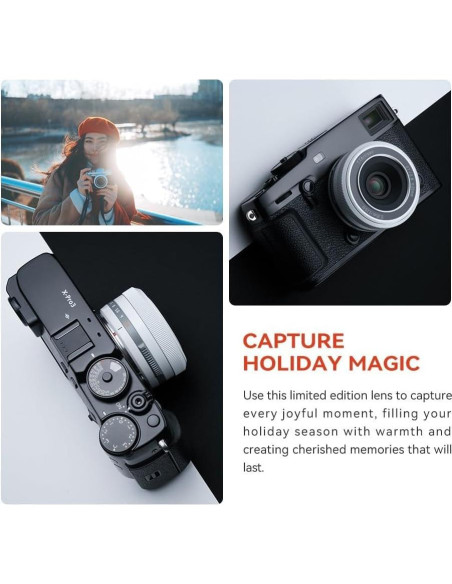 Lente TTArtisan AF 27mm f2.8 Pancake para Fujifilm - Blanco