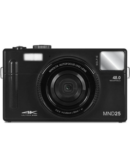 Cámara Digital Minolta MND25 48MP 4K Autofocus Negra