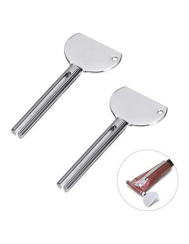 2 Llaves Exprimidor de Tubos Acero Inoxidable Jowxsx 12.7 cm