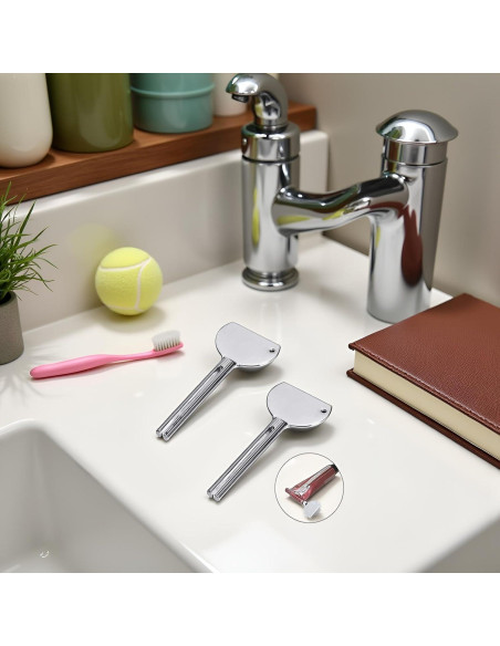 2 Llaves Exprimidor de Tubos Acero Inoxidable Jowxsx 12.7 cm