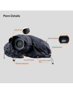 Cubierta Térmica PGYTECH para Lentes 150-450mm, Impermeable 2