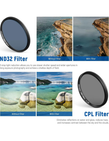 Kit de Filtros de Lente 58mm NEEWER para Teléfono Móvil