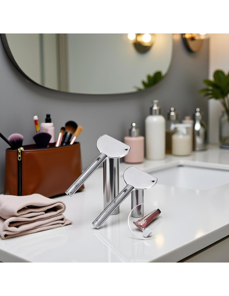 2 Llaves Exprimidor de Tubos Acero Inoxidable Jowxsx 12.7 cm