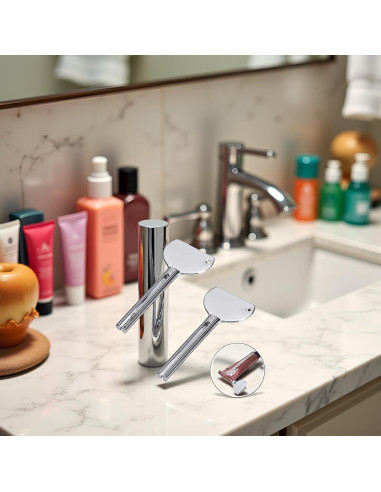 2 Llaves Exprimidor de Tubos Acero Inoxidable Jowxsx 12.7 cm