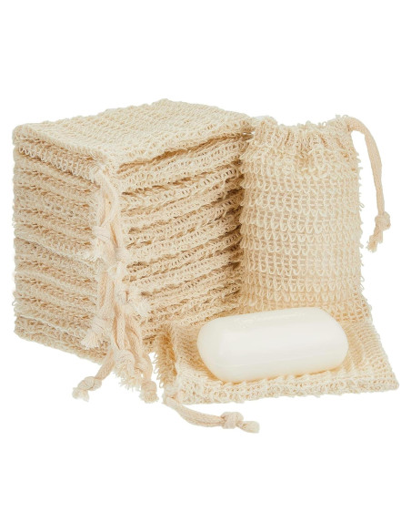 Paquete de 50 bolsas exfoliantes para jabón Cunhill 14x9 cm