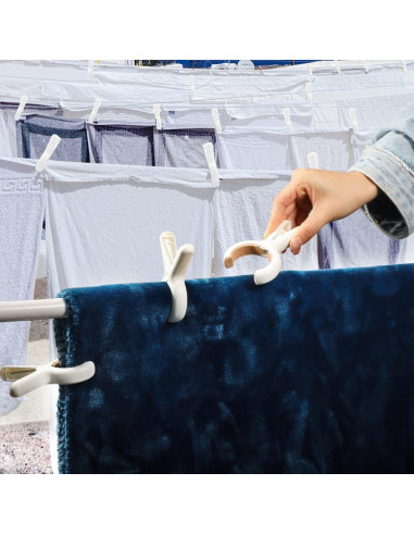 12 Pinzas de Ropa PAMISO - Clips de Secado Compactos