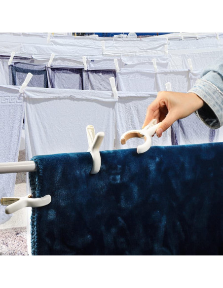 12 Pinzas de Ropa PAMISO - Clips de Secado Compactos