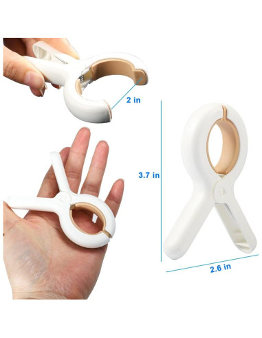 12 Pinzas de Ropa PAMISO - Clips de Secado Compactos