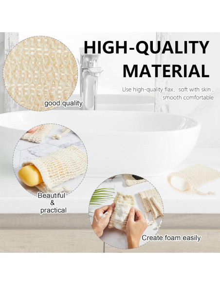 Paquete de 50 bolsas exfoliantes para jabón Cunhill 14x9 cm