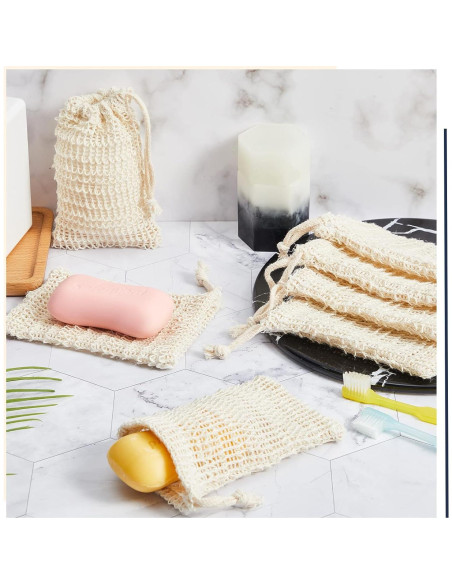 Paquete de 50 bolsas exfoliantes para jabón Cunhill 14x9 cm