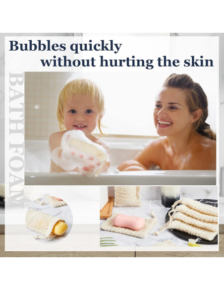 Paquete de 50 bolsas exfoliantes para jabón Cunhill 14x9 cm