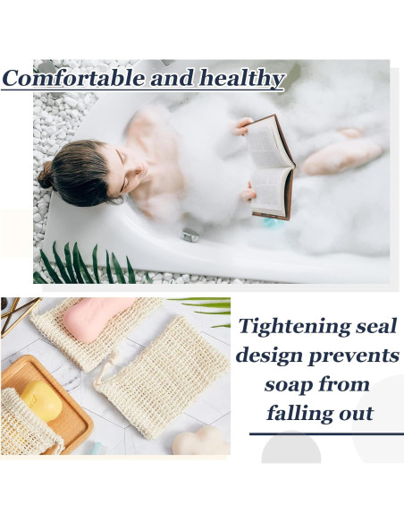 Paquete de 50 bolsas exfoliantes para jabón Cunhill 14x9 cm