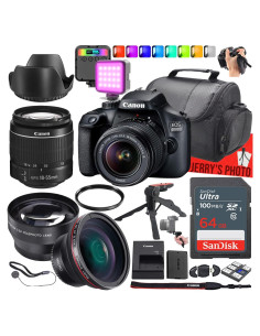 Cámara DSLR Canon EOS 4000D con Lente 18-55mm y Accesorios