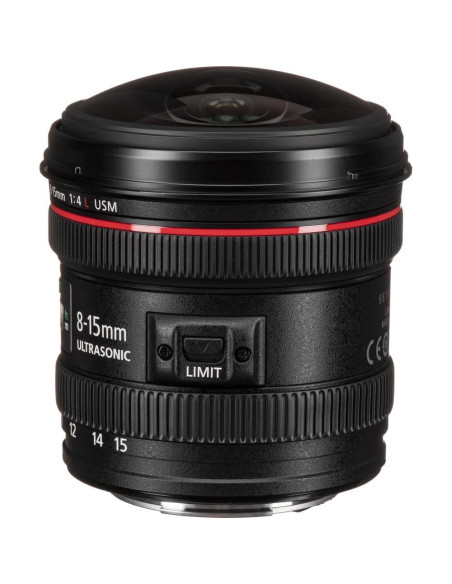 Lente Canon EF 8-15mm f/4L Ojo de Pez USM + Accesorios