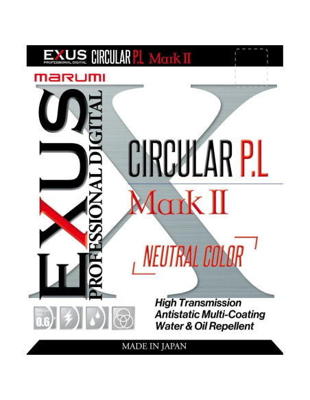 Filtro Polarizador Antiestático Marumi 52mm Hecho en Japón