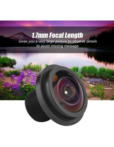 Lente de Cámara de Seguridad Fisheye 5MP Zerone 1.7mm 185