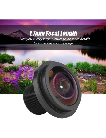 Lente de Cámara de Seguridad Fisheye 5MP Zerone 1.7mm 185