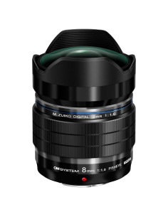 Lente Ojo de Pez OM SYSTEM M.Zuiko 8mm F1.8 PRO para MFT