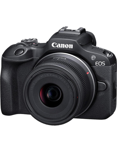Cámara sin espejo Canon EOS R100 24.2MP + Lentes 18-45mm y 420-800mm