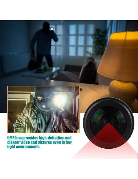 Lente Ojo de Pez 1.56mm F/2.0 5MP ASHATA 180 Grados CCTV