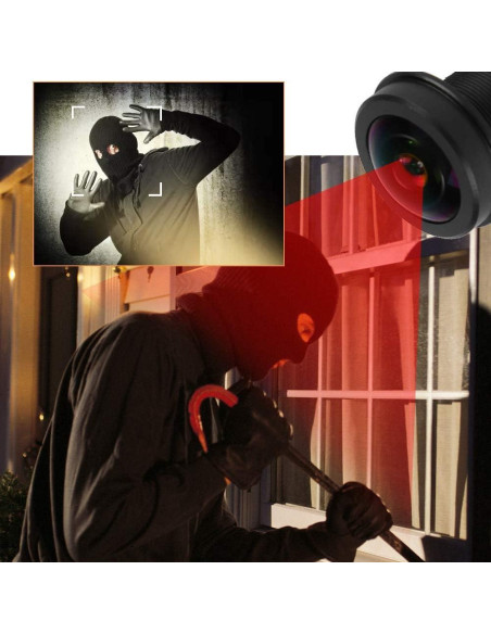 Lente Ojo de Pez 1.56mm F/2.0 5MP ASHATA 180 Grados CCTV