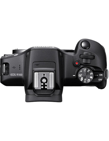 Cámara sin espejo Canon EOS R100 24.2MP + Lentes 18-45mm y 420-800mm
