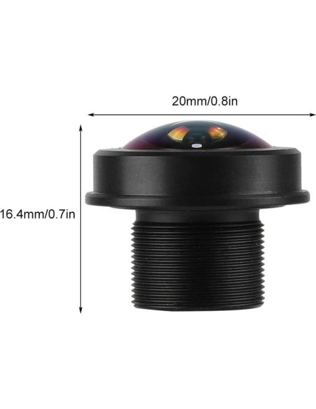 Lente Ojo de Pez 1.56mm F/2.0 5MP ASHATA 180 Grados CCTV