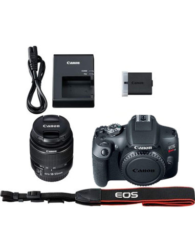 Cámara DSLR Canon EOS Rebel T7 24.1MP + Lentes 18-55mm y 420-800mm
