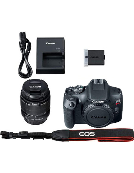 Cámara DSLR Canon EOS Rebel T7 24.1MP + Lentes 18-55mm y 420-800mm